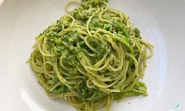 Receita de Espaguete de pupunha ao molho pesto