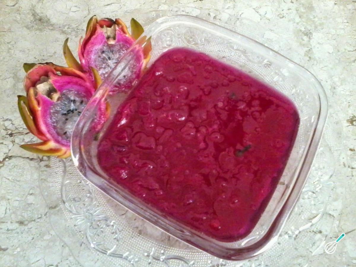 Receita de Geleia de pitaya Receita de Geleia de pitaya