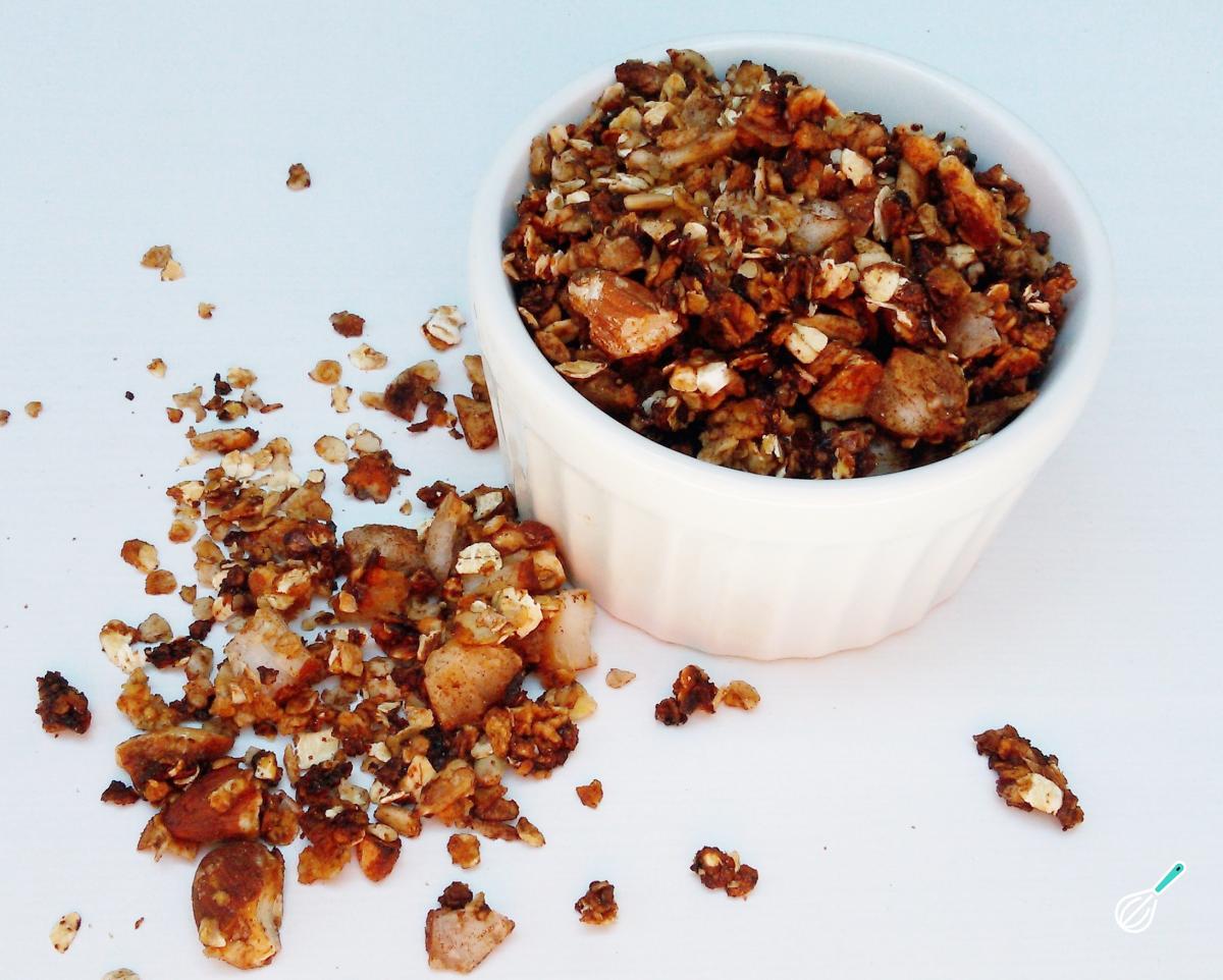 Receita de Granola saudável de chocolate Receita de Granola saudável de chocolate