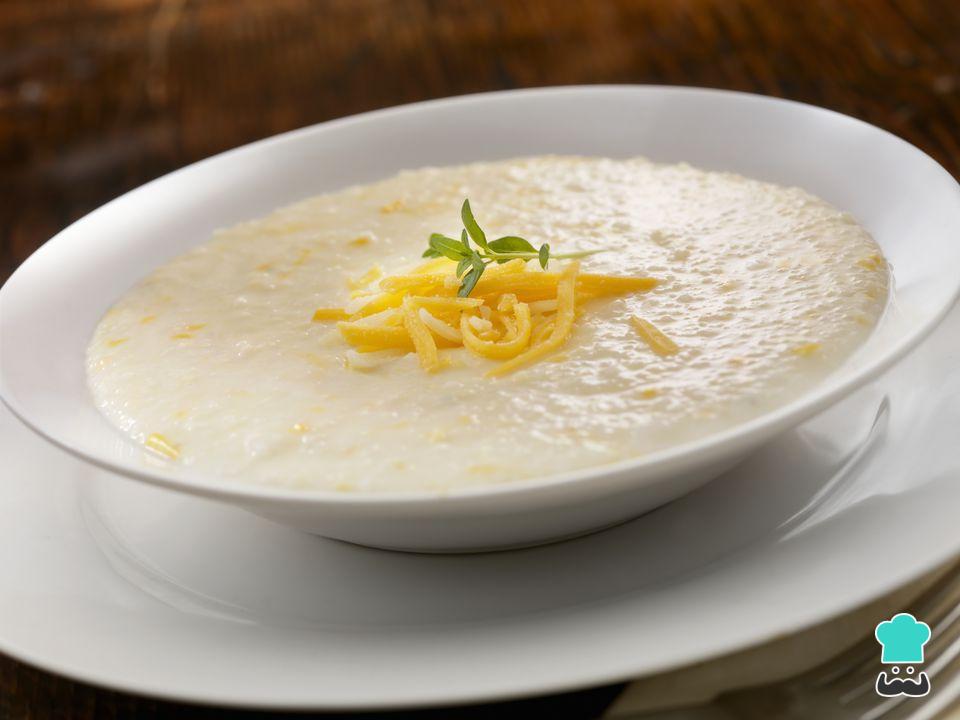 Receita de Grits de queijo e alho Receita de Grits de queijo e alho