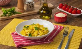 Macarrão Cremoso com Molho de Abóbora