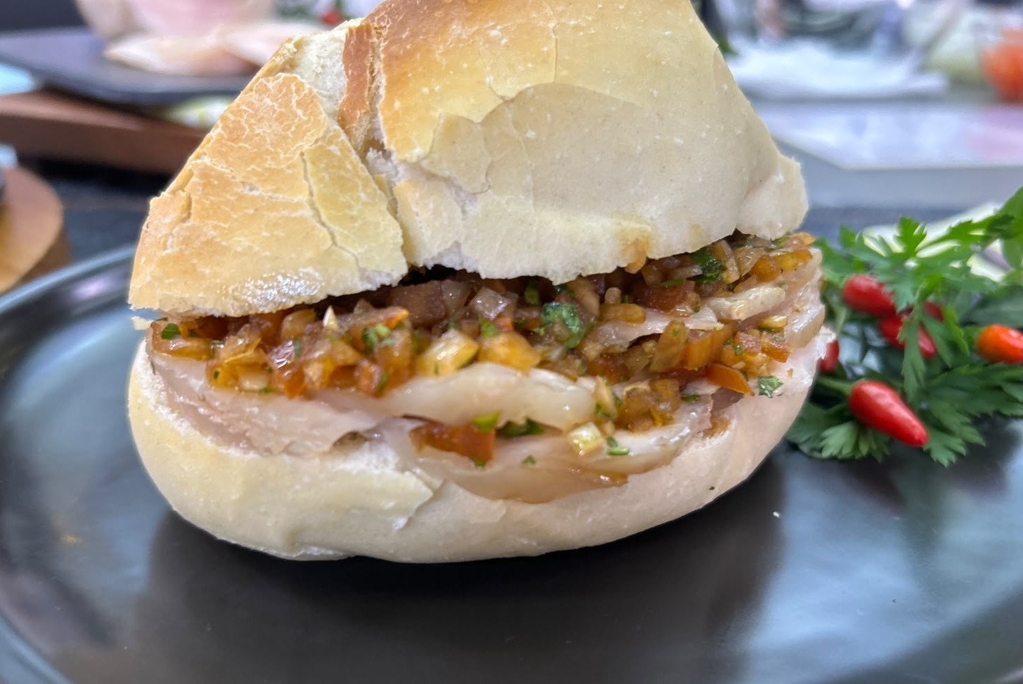 Panceta Crocante com Vinagrete da Ana Maria Braga
