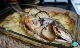 Receita de Peixe assado com batatas