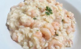 Receita de Risoto de camarão com requeijão