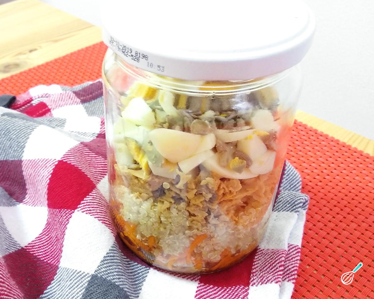 Receita de Salada no pote low carb Receita de Salada no pote low carb
