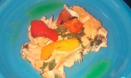 Receita de Salmão assado com pimentão