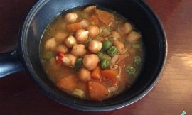 Receita de Sopa de grão de bico e legumes