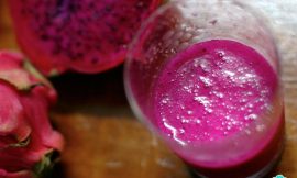 Suco de pitaya com abacaxi