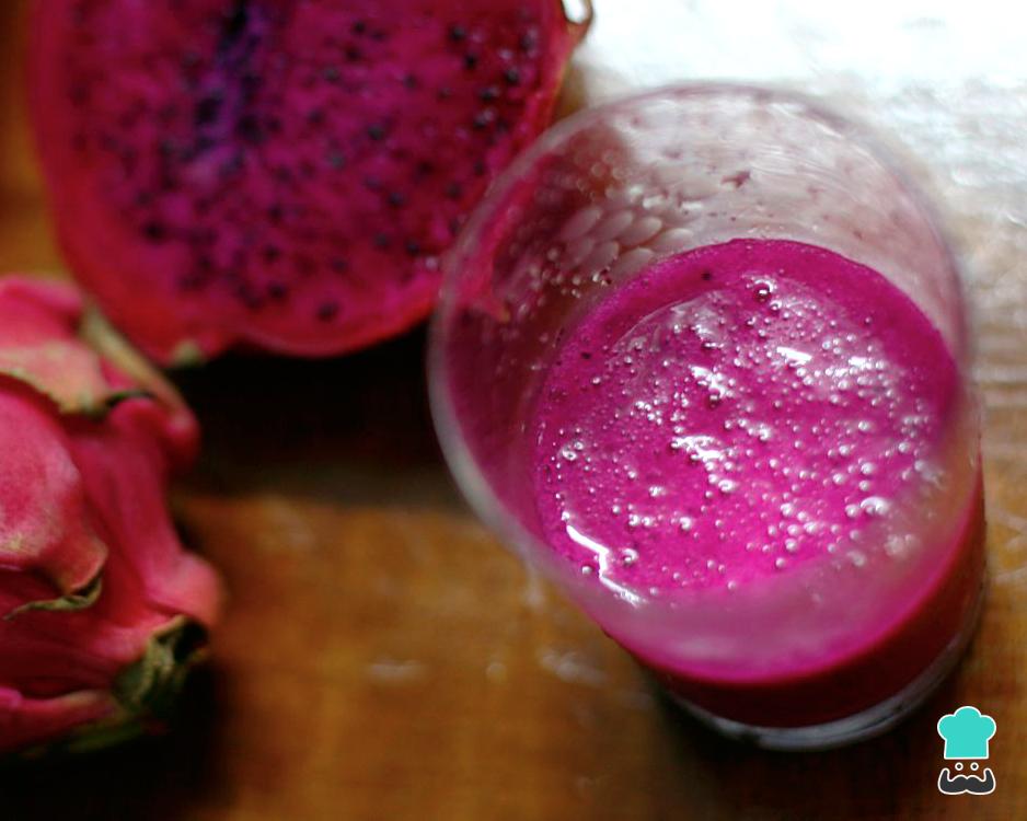 Suco de pitaya com abacaxi