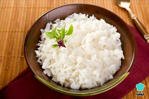 Receita de Arroz branco simples