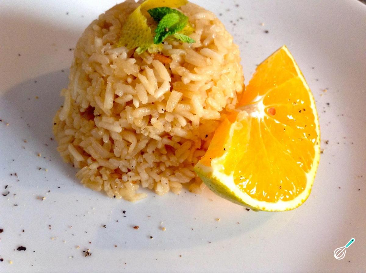 Receita de Arroz com laranja