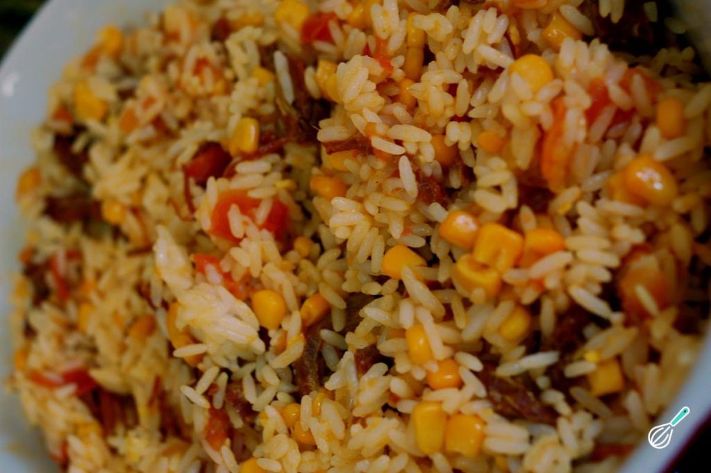Receita de Arroz temperado com frango Receita de Arroz temperado com frango