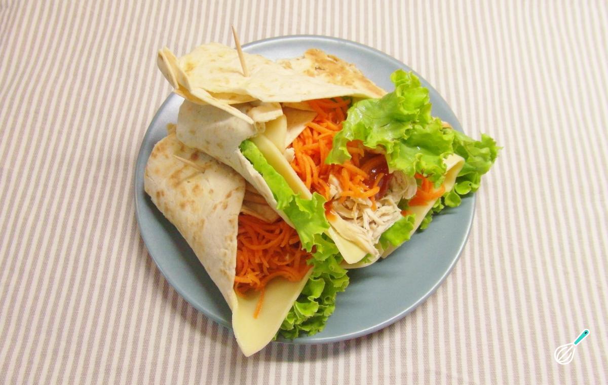 Receita de Burritos mexicanos de frango Receita de Burritos mexicanos de frango
