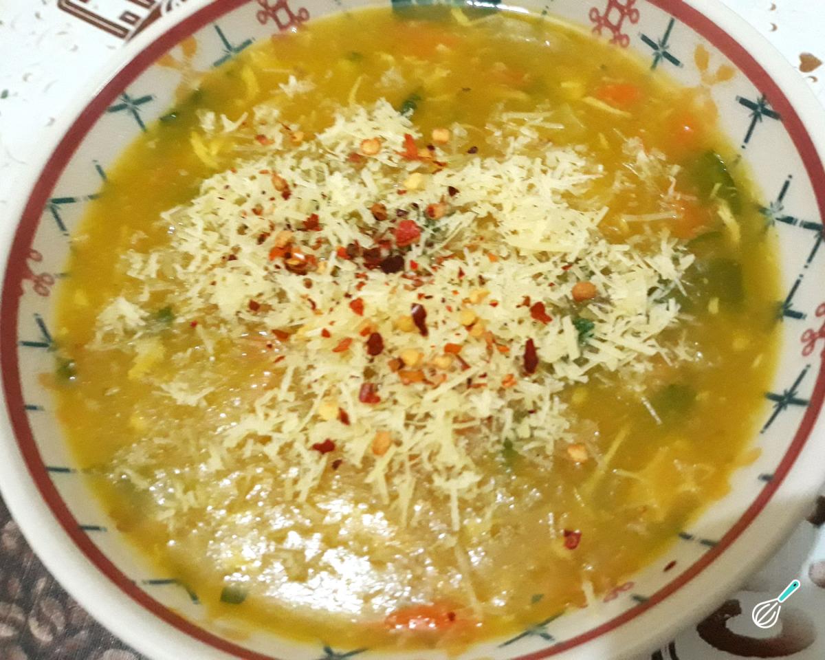 Caldo Cremoso de Mandioca com Abóbora