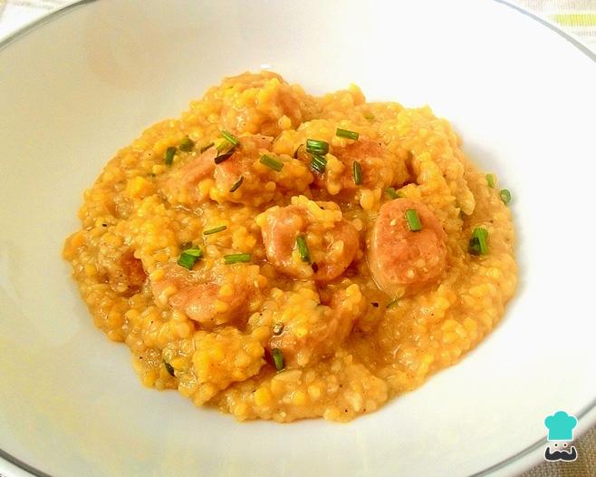 Canjiquinha com Linguiça Cremosa e Fácil