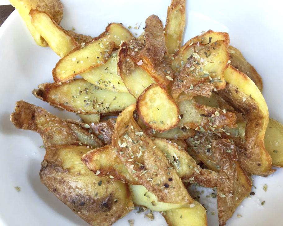 Cascas de Batata Frita Crocante e Sustentável Cascas de Batata Frita Crocante e Sustentável