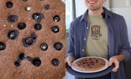 Bolo de Banana e Mirtilos: Prático, Saboroso e Fit