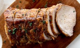 Lombo de Porco Suculento com Vinho Branco no Forno