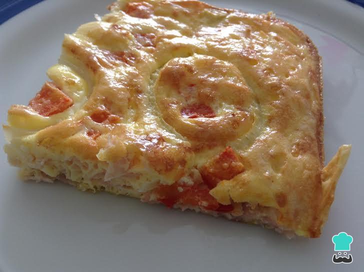 Omelete de Forno com Sardinha Prático e Saudável