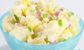 Receita de Salada de batata com maionese e ovo