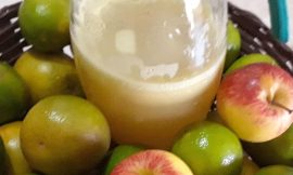 Suco de laranja com maçã