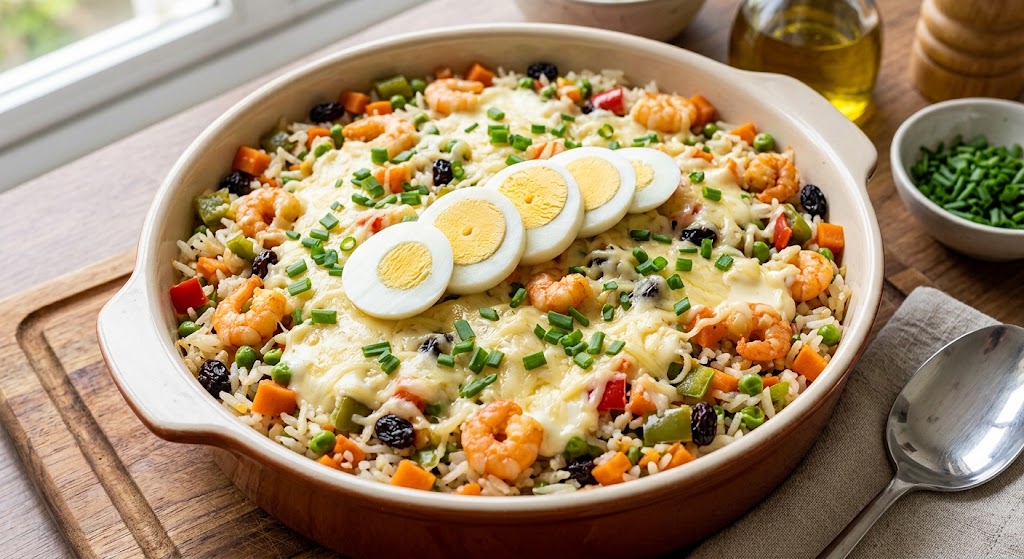 Arroz à Grega com Camarão e Catupiry: Receita Rápida Arroz à Grega com Camarão e Catupiry: Receita Rápida