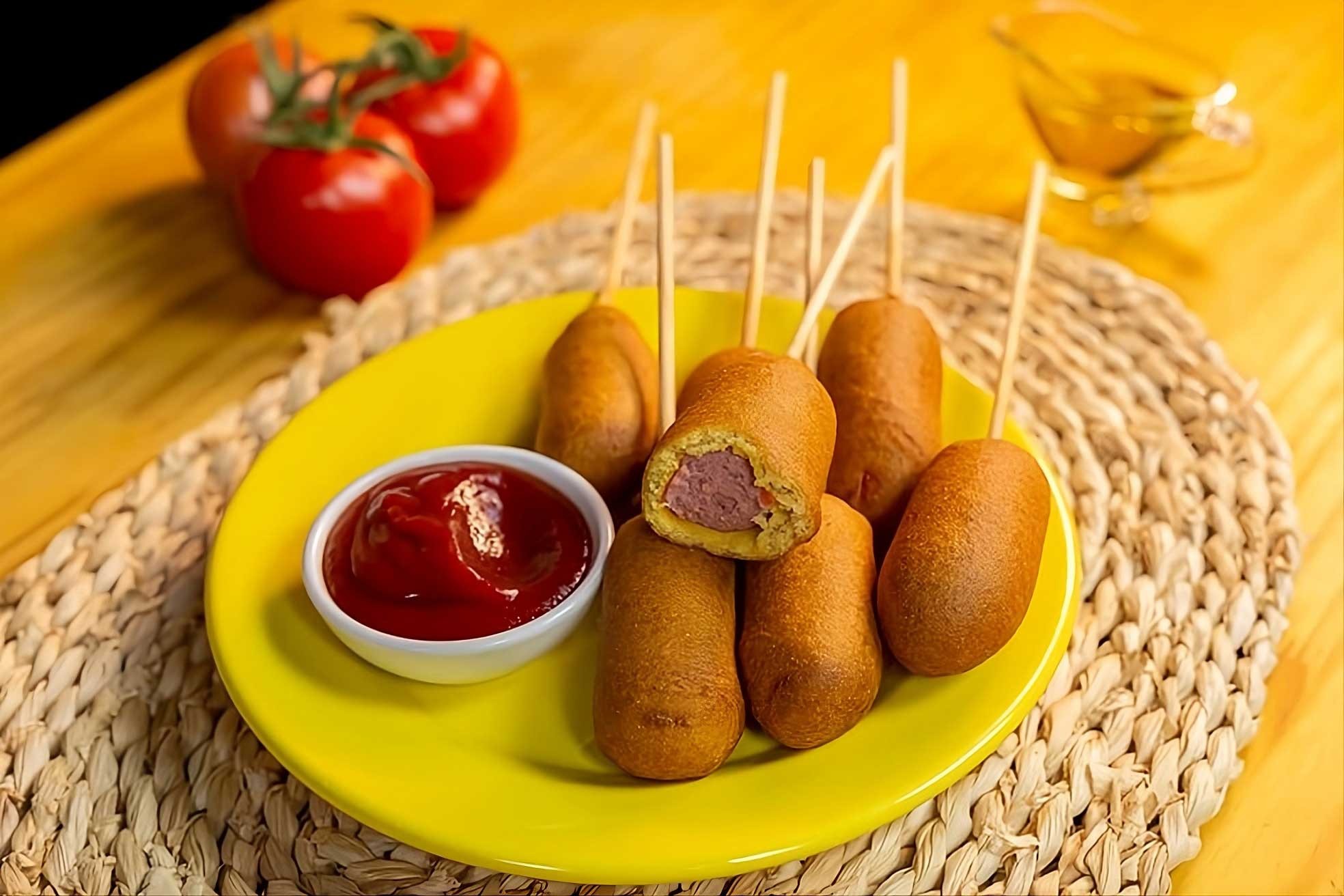Cachorro-Quente no Palito: Receita Fácil de Corn Dog