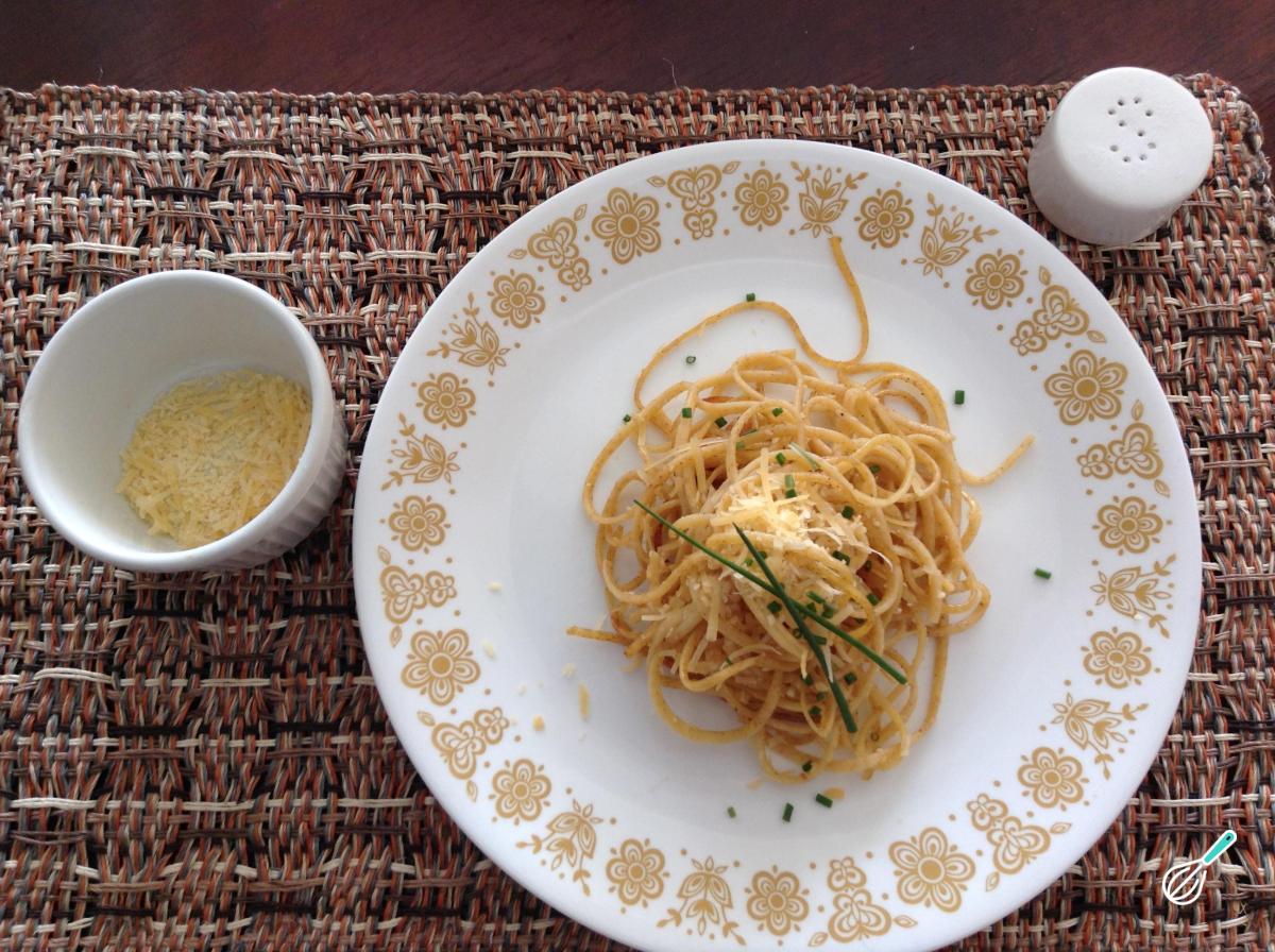 Espaguete Parmesão Cremoso e Fácil