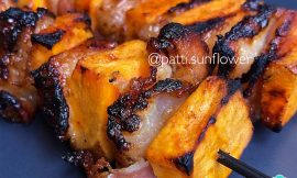 Espetinho de Batata Doce com Bacon: Churrasco Inovador Espetinho de Batata Doce com Bacon: Churrasco Inovador