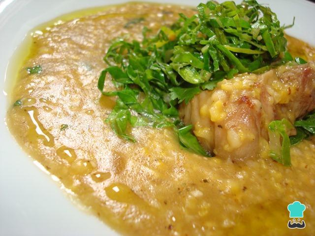 Receita de Galinha com xerém Receita de Galinha com xerém