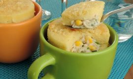 Torta de Frango de Caneca Rápida em 15 Minutos