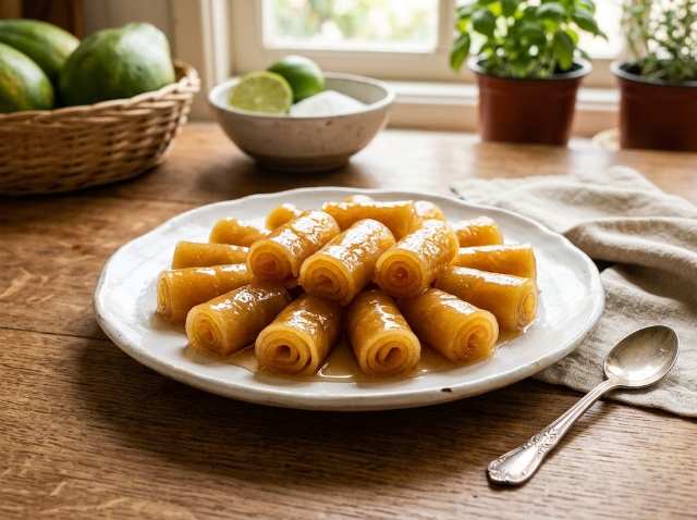 Doce de Mamão Enroladinho: Receita Caseira e Fácil