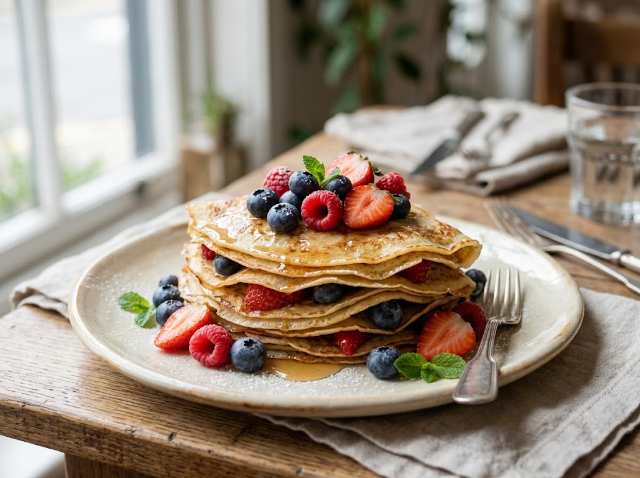 Receita de Crepes sem Ovo: Leves e Deliciosos