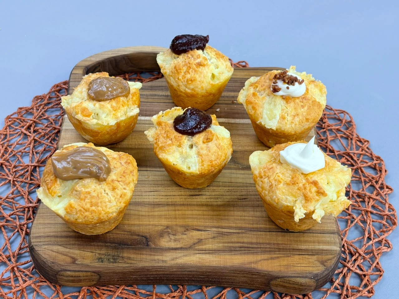 Minibolo de pão de queijo