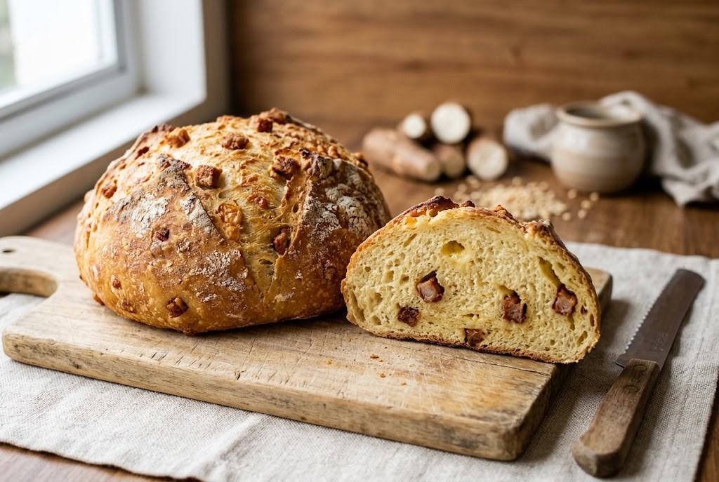 Pão de Torresmo com Mandioca: O Segredo da Massa Macia